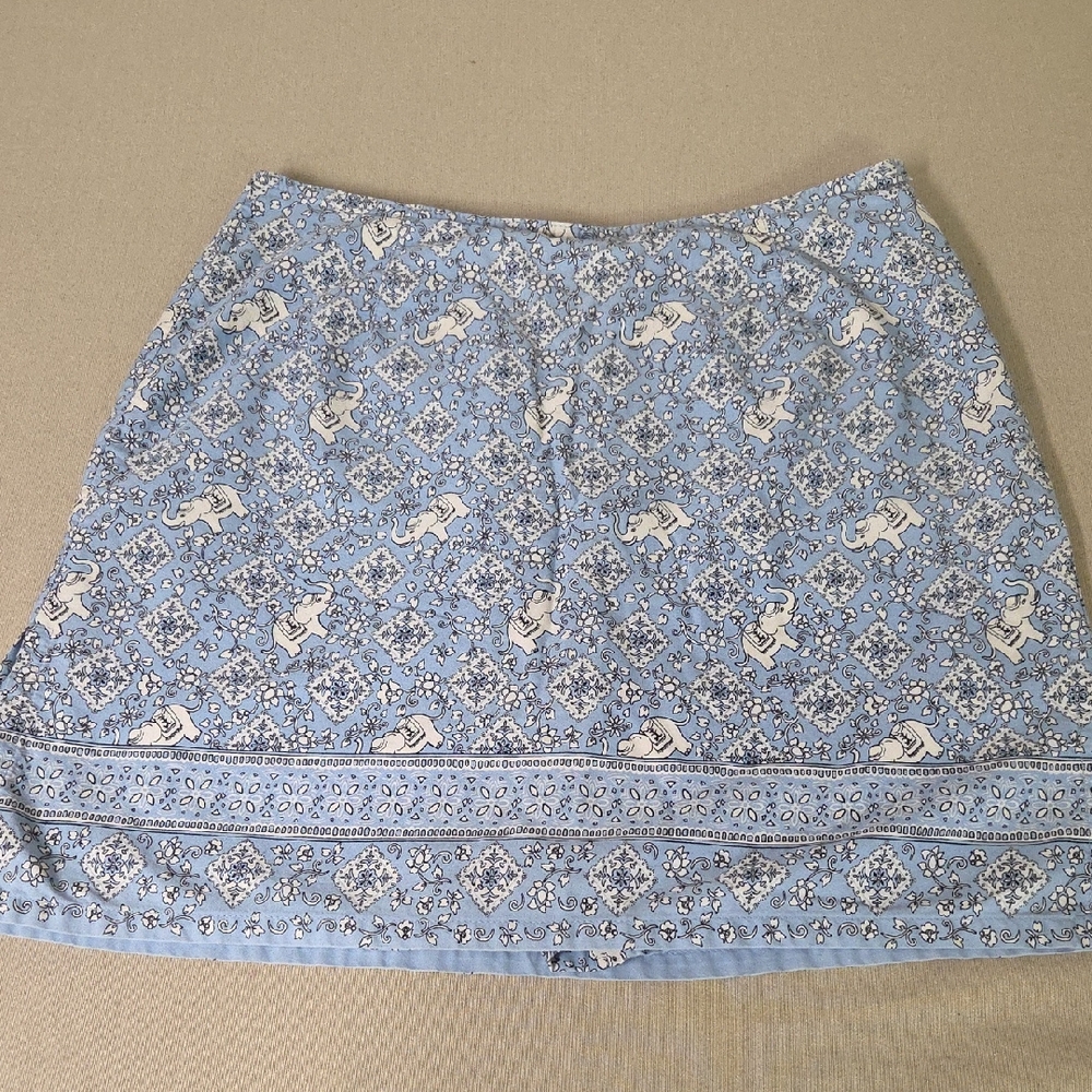 Cotton Y2k SKORT Liz Clairbourne Size 10 100% Cotton BOHO